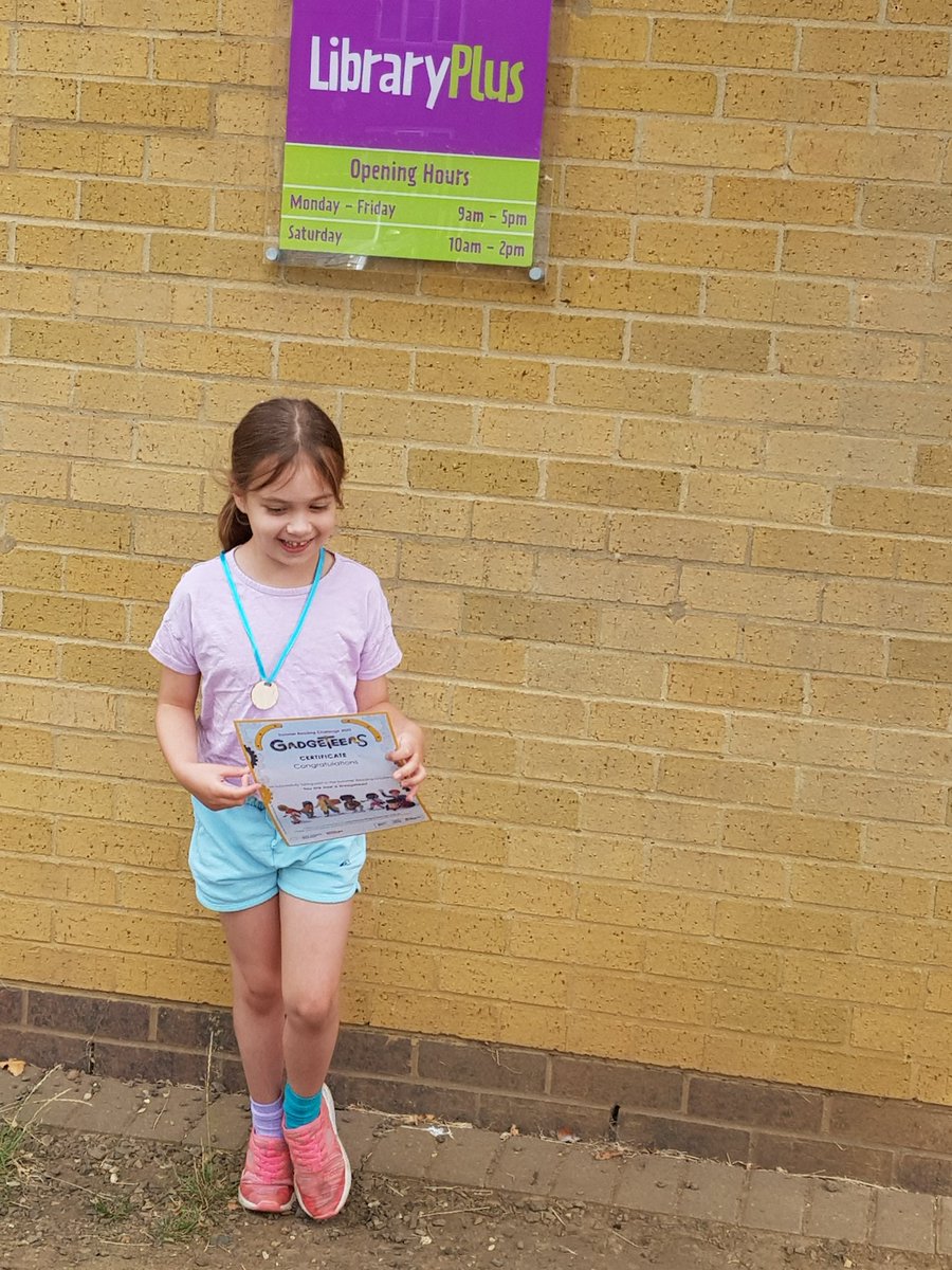 EmmaPapillon's tweet photo. Imogen completed the Gadgeteers summer reading challenge today and added her star to the wall for @UptonMeadows @uptonclass3JB https://t.co/2qtMz08UJS