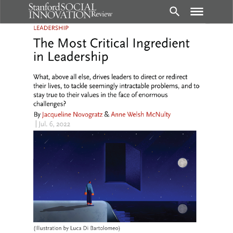 McNultyFound's tweet photo. 📣 READ IT NOW: In @SSIReview, @awmcnulty and @jnovogratz share insights from @Acumen, the @AspenAGLN, and the #McNultyPrize on how to cultivate moral courage, and key lessons on supporting and sustaining moral and values-driven leaders: https://t.co/hiY5Vboi52