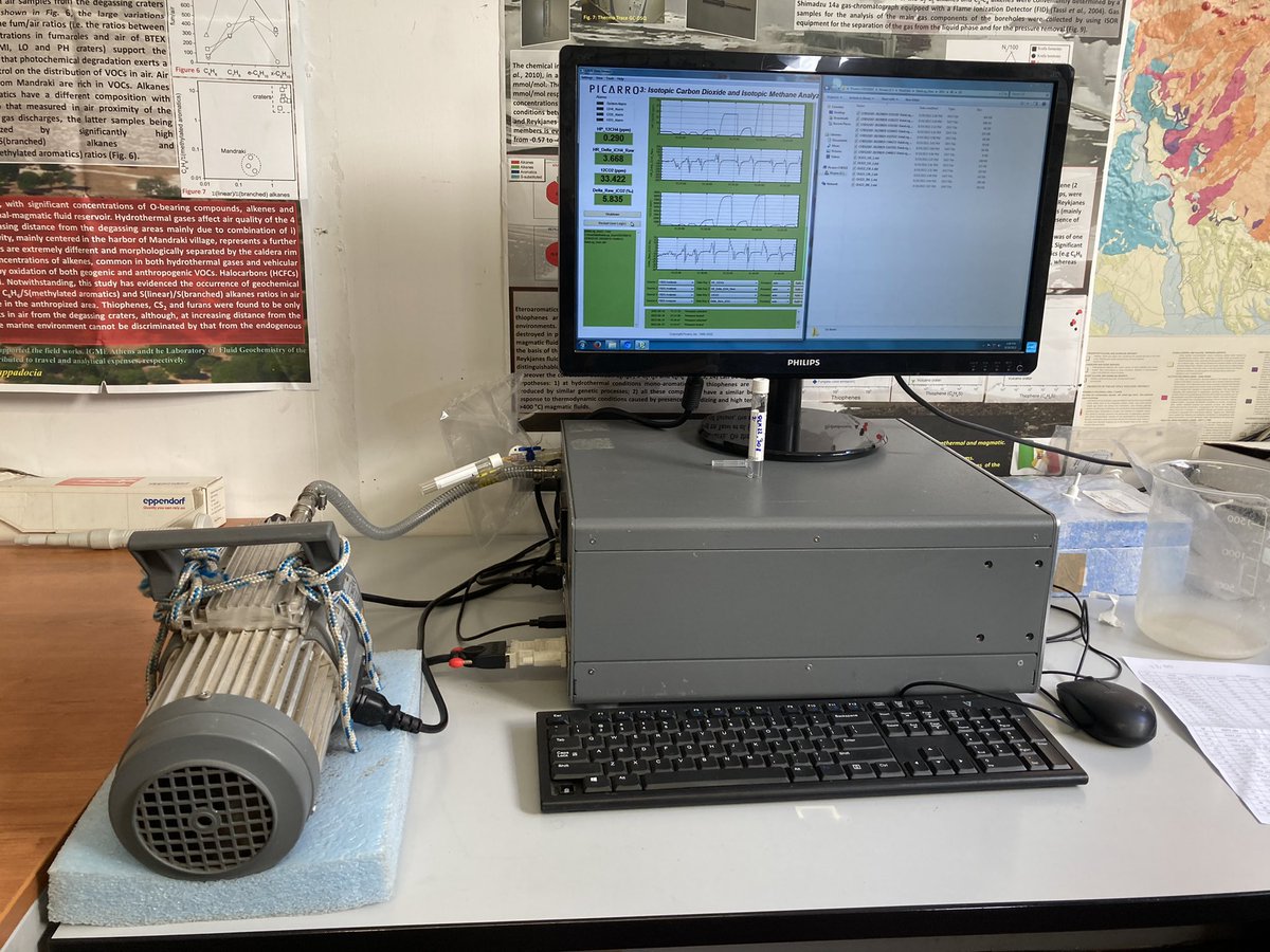 Antonio Randazzo (@antorallogeo) on Twitter photo Analysing at the <a href="/Dstunifi/">DST UNIFI</a>’s labs carbon isotopic signatures of CO2 from degassing soils at #Olkaria (Kenya) to discriminate the #volcanic/#hydrothermal source from the #biogenic one. A small collaboration with a former collegue <a href="/Lorenzo45846722/">Lorenzo Cappelli</a> at the <a href="/ULBSciences/">Faculté des Sciences</a>. Analysing at the <a href="/Dstunifi/">DST UNIFI</a>’s labs carbon isotopic signatures of CO2 from degassing soils at #Olkaria (Kenya) to discriminate the #volcanic/#hydrothermal source from the #biogenic one. A small collaboration with a former collegue <a href="/Lorenzo45846722/">Lorenzo Cappelli</a> at the <a href="/ULBSciences/">Faculté des Sciences</a>.