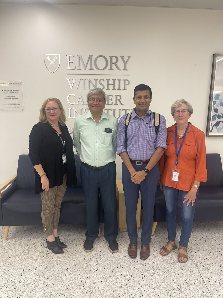 Such a pleasure to welcome the distinguished Dr. Rangarajan, Director of the Indian Institute of Science to @WinshipAtEmory today.