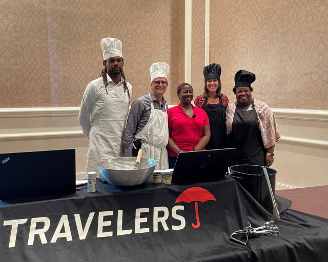 mmibsen's tweet photo. Who knew actuaries could have so much fun? Bon appétit! #TRVemployee https://t.co/5N8o8YDct8 https://t.co/w3GTBnsgNn