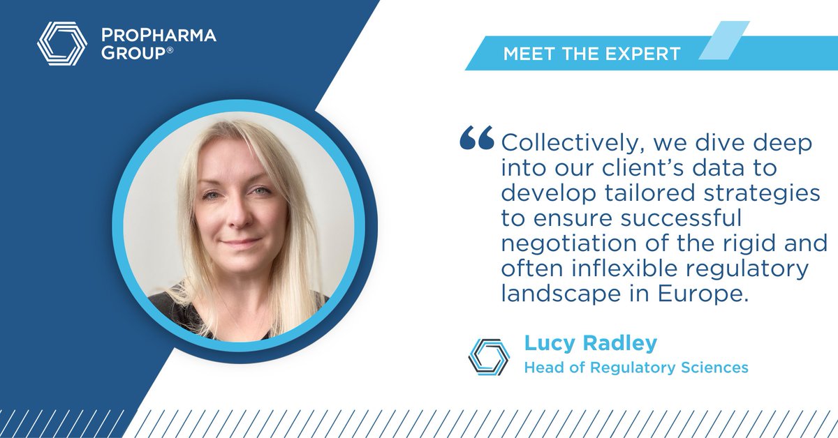 ProPharmaGroup's tweet photo. Spotlight on Lucy Radley! In this colleague "meet the expert" highlight, learn more about Lucy and the one lesson she's learned in the industry that has had the biggest impact. https://t.co/BxOzTy0VYB

#regulatoryaffairs #regaffairs  #regulatoryscience #regscience #meettheteam https://t.co/agW86cGpC1