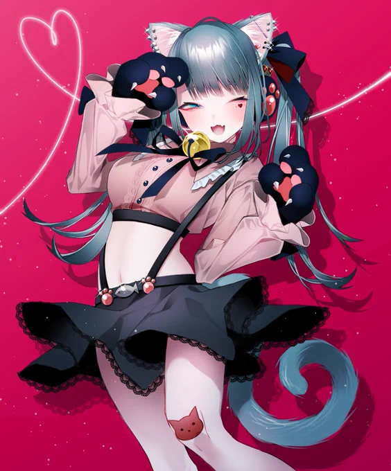 #初音ミク生誕祭2022#初音ミク #にゃんこズ合同#にゃんこズONLINE ヴァンパイニャちゃん描かせて頂きました!よろしくお願いします! 