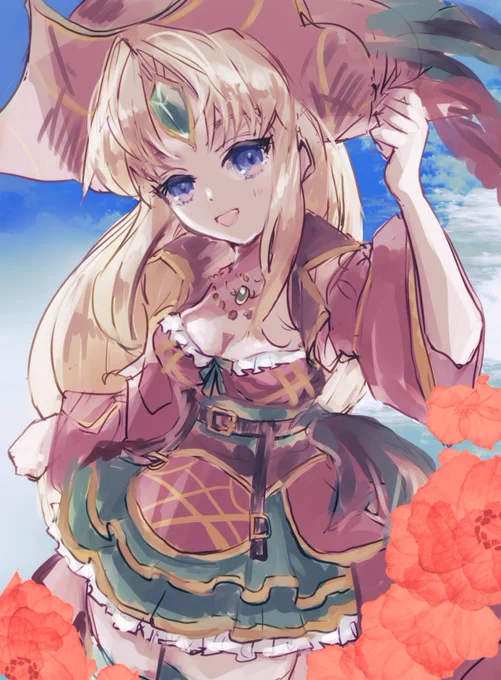 海賊リースちゃんかわいいねらくがき 