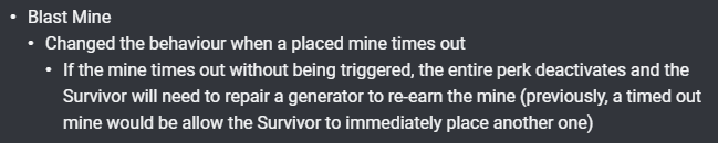 daithie's tweet photo. bhvr nerfing one of the most fun perks in the game that no one asked for 😐 https://t.co/wxmIwVTxLm