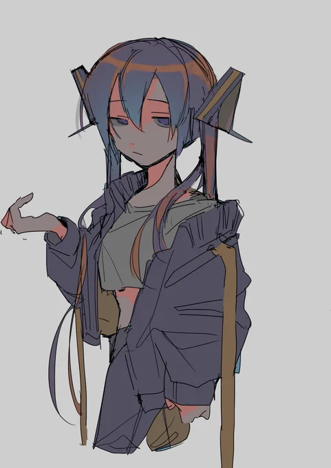 初音ミク描こうとして別の生き物が生成されてしまった、ミク誕どこいった 
