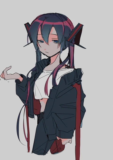 初音ミク描こうとして別の生き物が生成されてしまった、ミク誕どこいった 