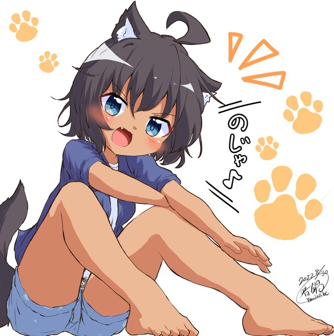 #創作イラスト
うちの子の「ウルル」🐺✨ 