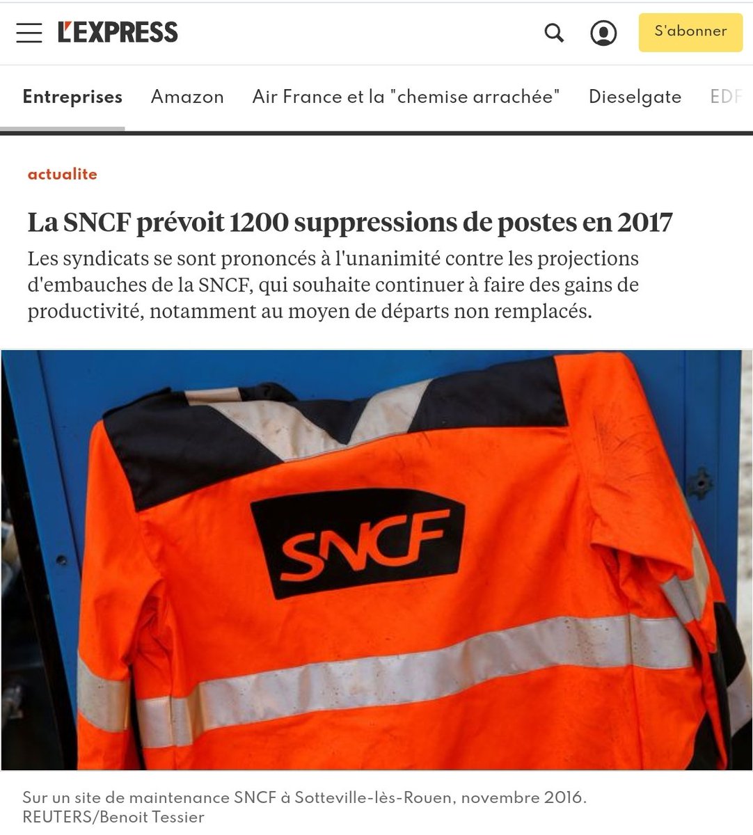 ccastanette's tweet photo. Ils en pensent quoi maintenant les Macronistes, liberaux, journalistes qui disaient des #Cheminots, en grève pour sauver les postes, qu’ils étaient des privilégiés ? https://t.co/XVwwbZfRHr