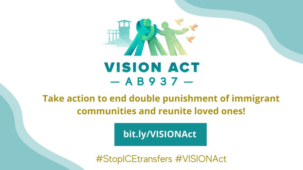 We shouldn’t subject immigrants to double punishment that would violate the constitution for the rest of us.  CA Senate—Pass the #VisionAct AB937.