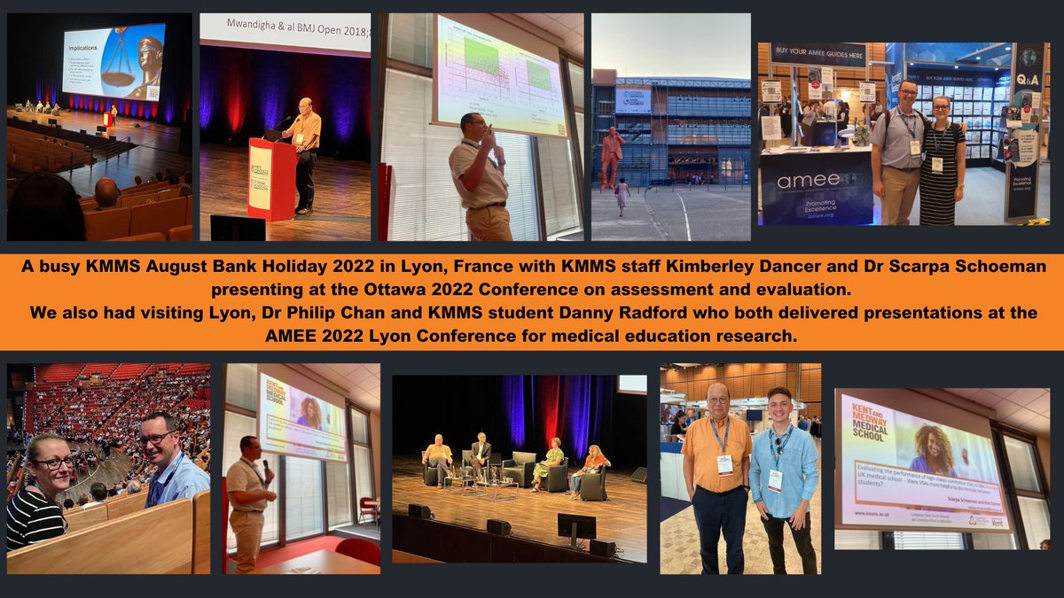 This weekend KMMS visited two conferences in Lyon, France. Dr Scarpa Schoeman and Kimberley Dancer presented at the Ottawa 2022 Conference. Dr Philip Chan and student Danny Radford who both presented at the AMEE 2022 conference. #kmms #medicaleducation #amee #ottawaconference