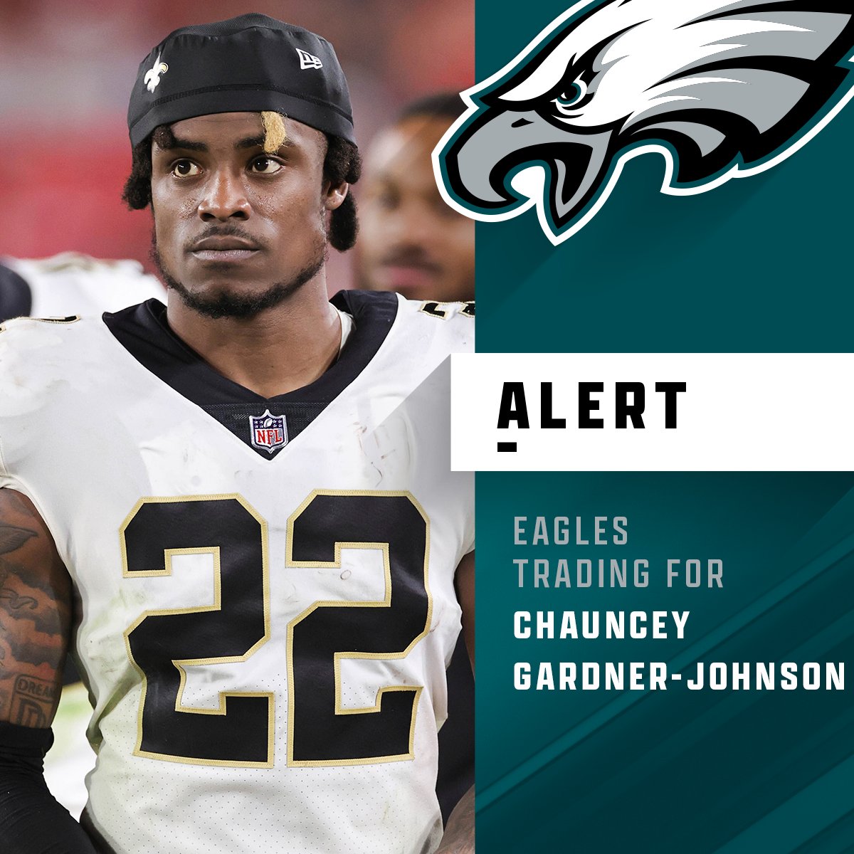 NFL on Twitter "Saints trading DB Chauncey GardnerJohnson to Eagles