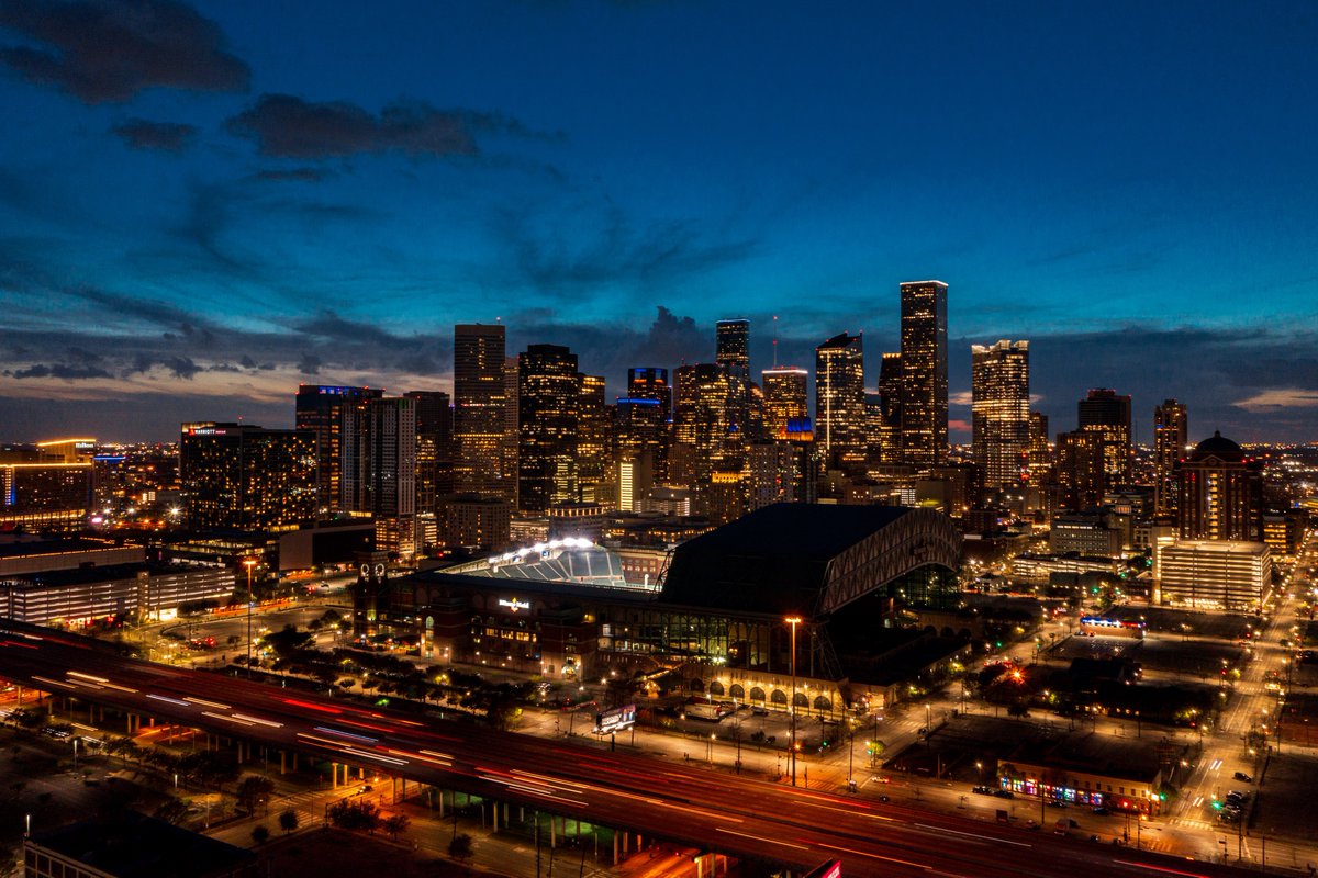 astros's tweet photo. Happy Birthday, H-Town! 🤘

186 looks good on you. https://t.co/0Z4HxtLOX1