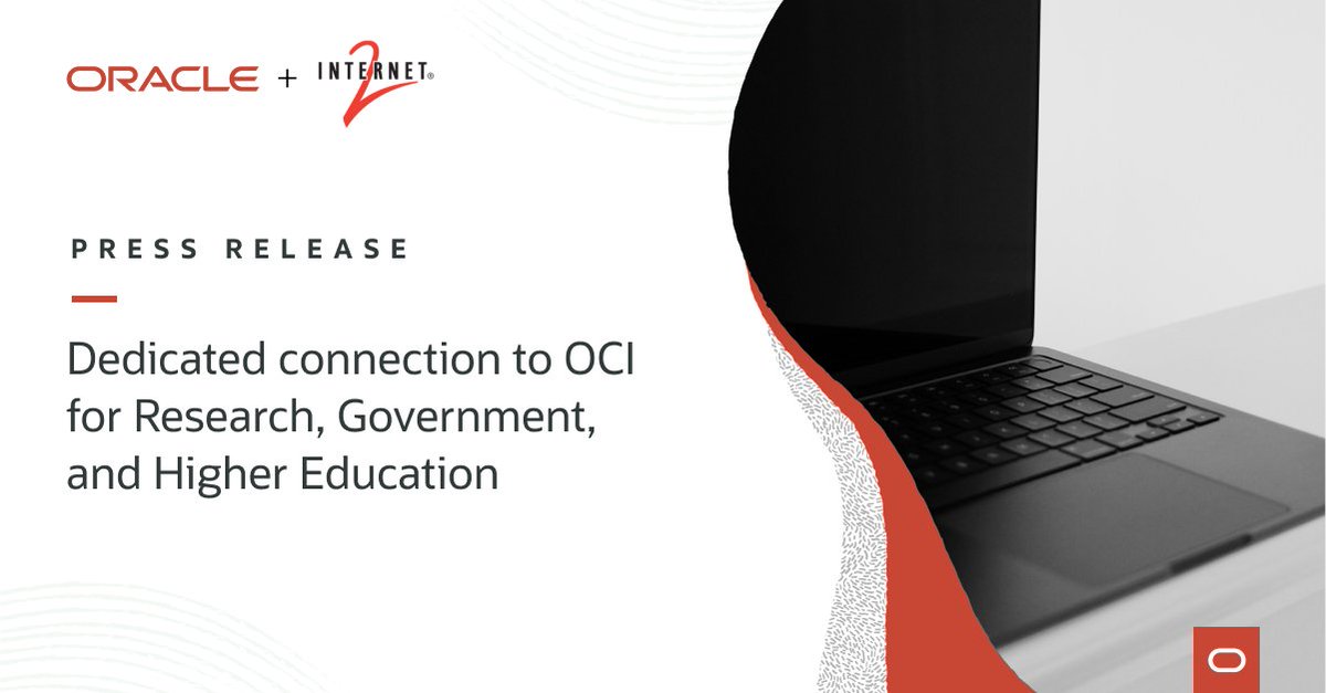 phemmmix's tweet photo. #Research institutions, #government agencies, and regional and state #educational networks can now extend their data centers to @OracleCloud with @Internet2's high-speed national network! 

https://t.co/Fyzv0QzA1P https://t.co/8WDF0SA1zn