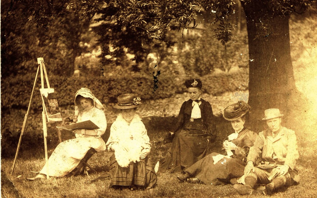 I love postcards with messages on the back! This one tells a story of a vacation. I was able to document these details using newspapers and genealogical databases.