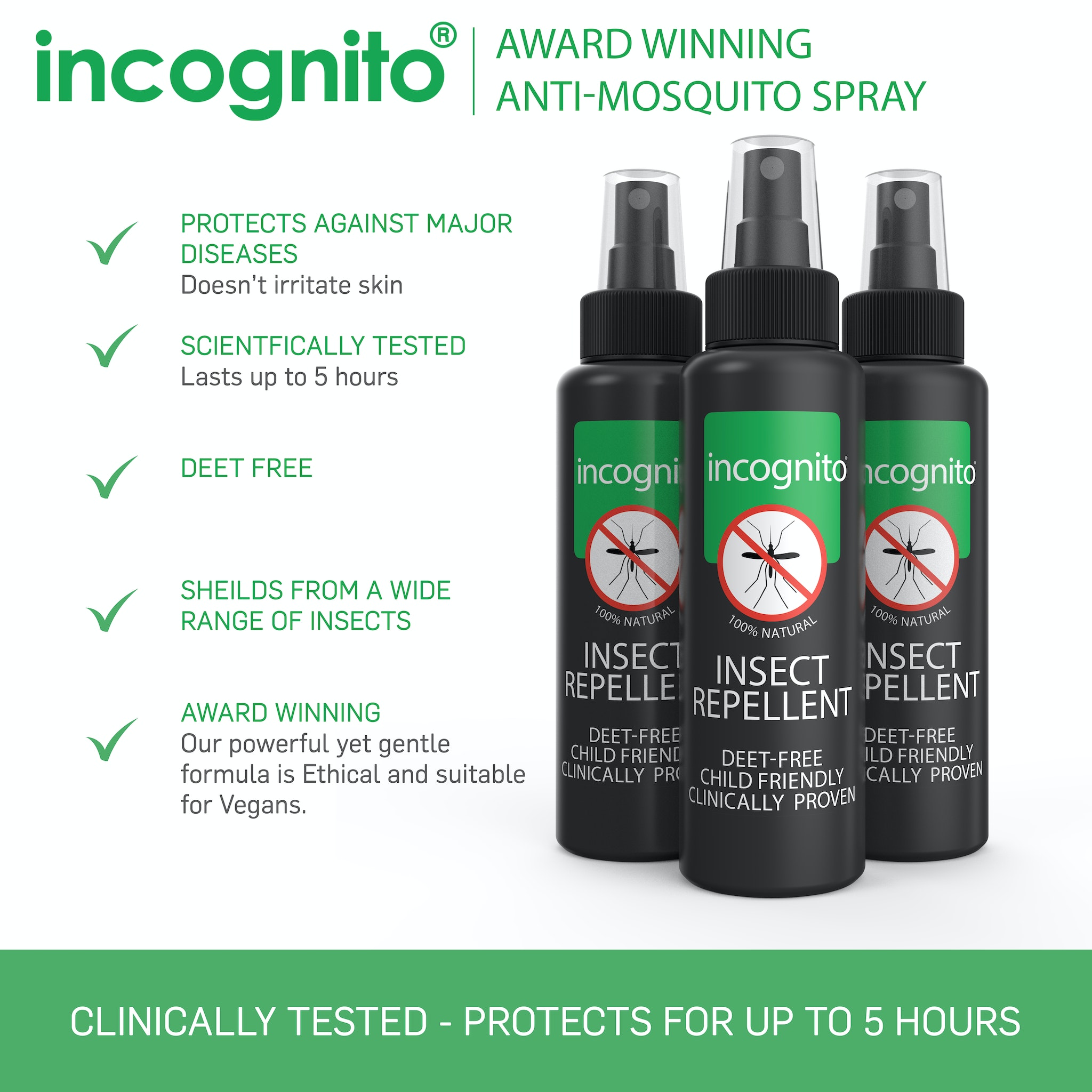 Incognito Mosquito Repellent The Best Natural Insect Repellent