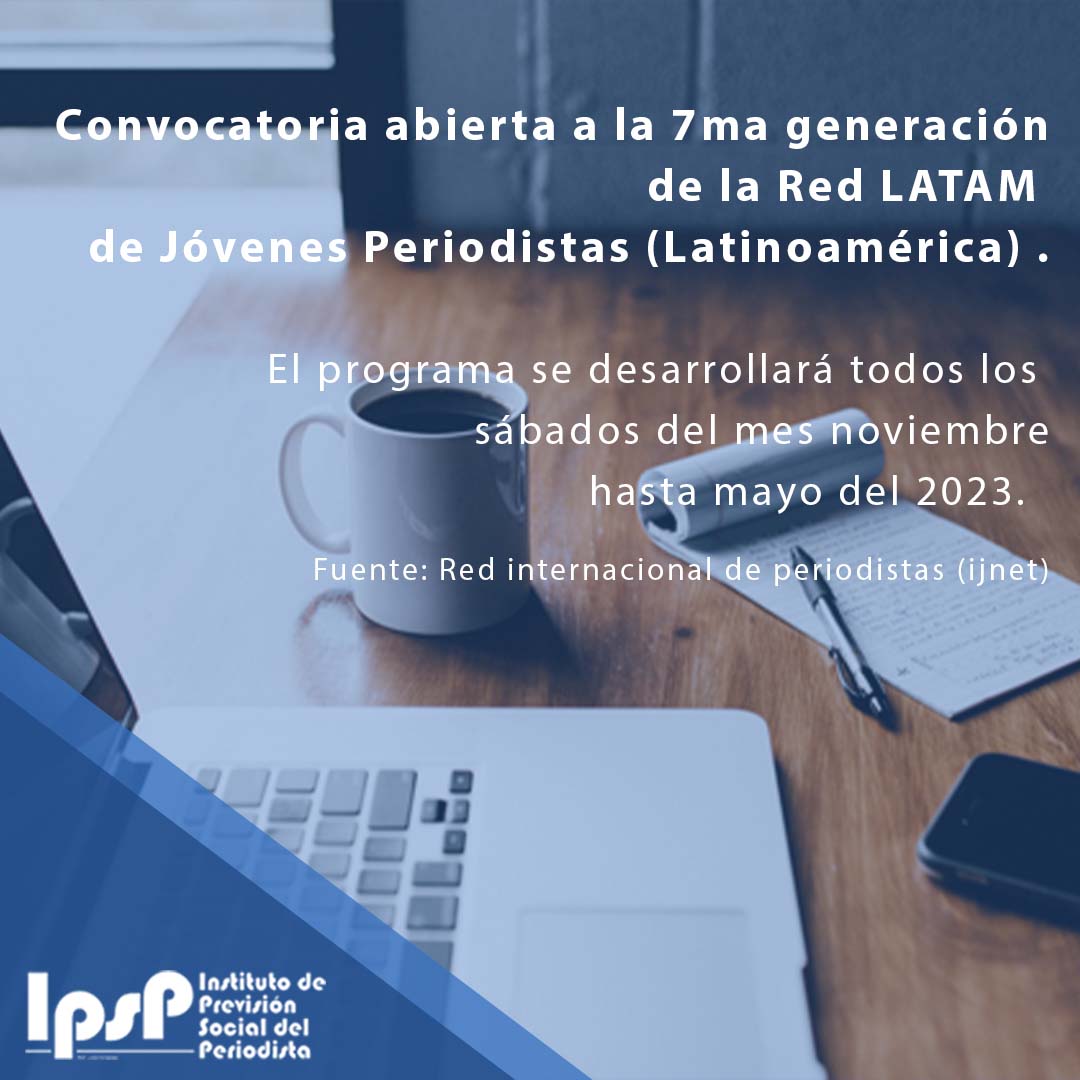 IPSPeriodista's tweet photo. Estimado colega, 🗞️
Aprovecha la nueva convocatoria que @ijnet ofrece para los periodistas. 🤝🏻
🔵Convocatoria abierta a la 7ma generación de la Red LATAM de Jóvenes Periodistas (Latinoamérica) https://t.co/jlLFiWRZ6i
#IPSP #IJNET #Becas #Programas #Periodismo #Internacional https://t.co/YZgx590veB