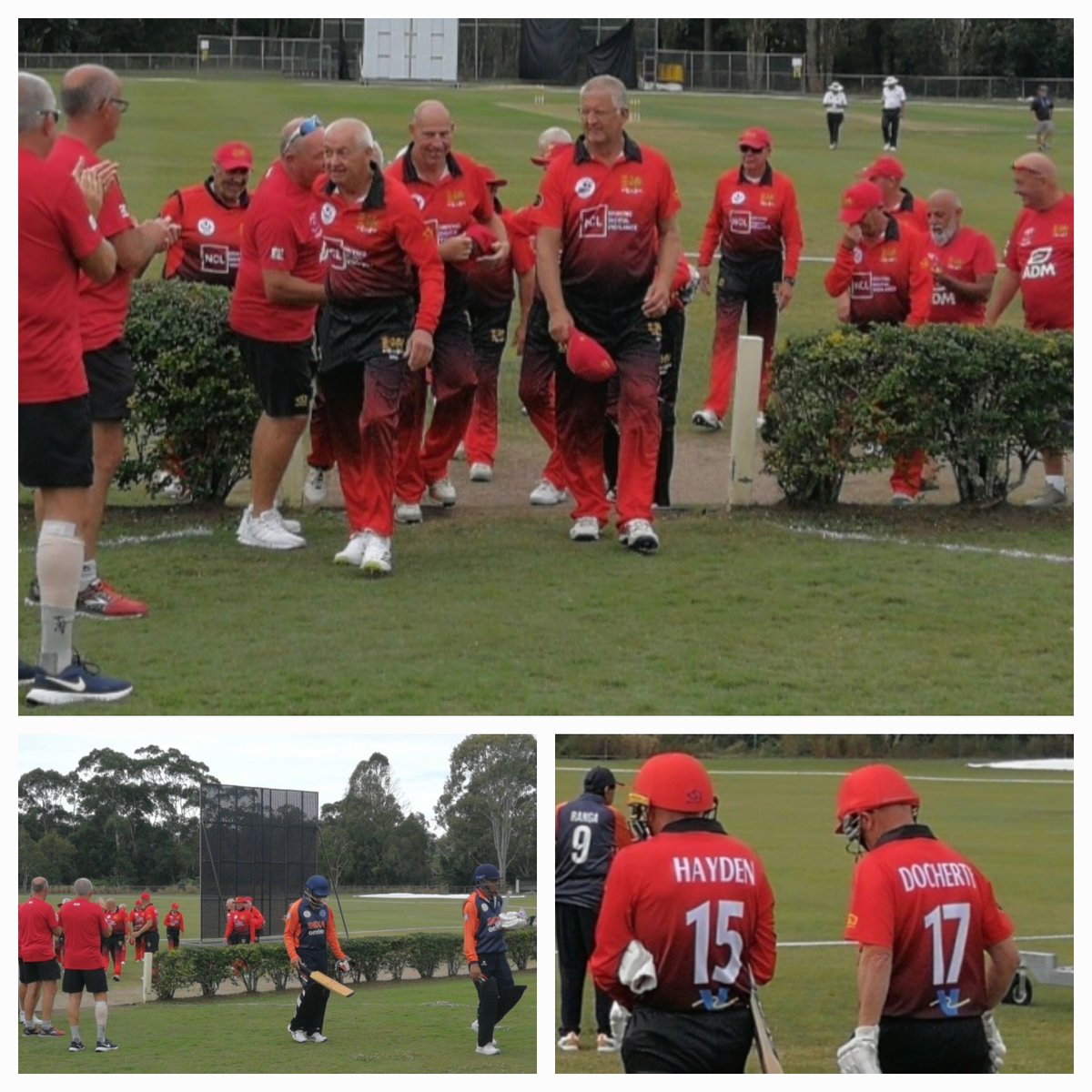 SeniorsWales's tweet photo. Just a couple of photographs from our warm up match against India over 60s. #inourreds https://t.co/P5cSWvaulQ