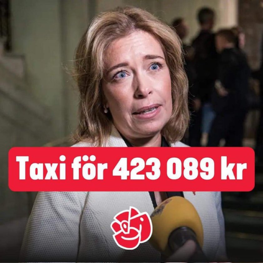 Annika Strandhäll har alltså åkt taxi för skattemedel som motsvarar en sjuksköterskas årslön under ett år. Det är alltså två varv runt jorden. Helt ofattbart. Men klarar man inte sin egen ekonomi, klart att man inte kan hantera skattemedel heller. Inkompetensen personifierad.