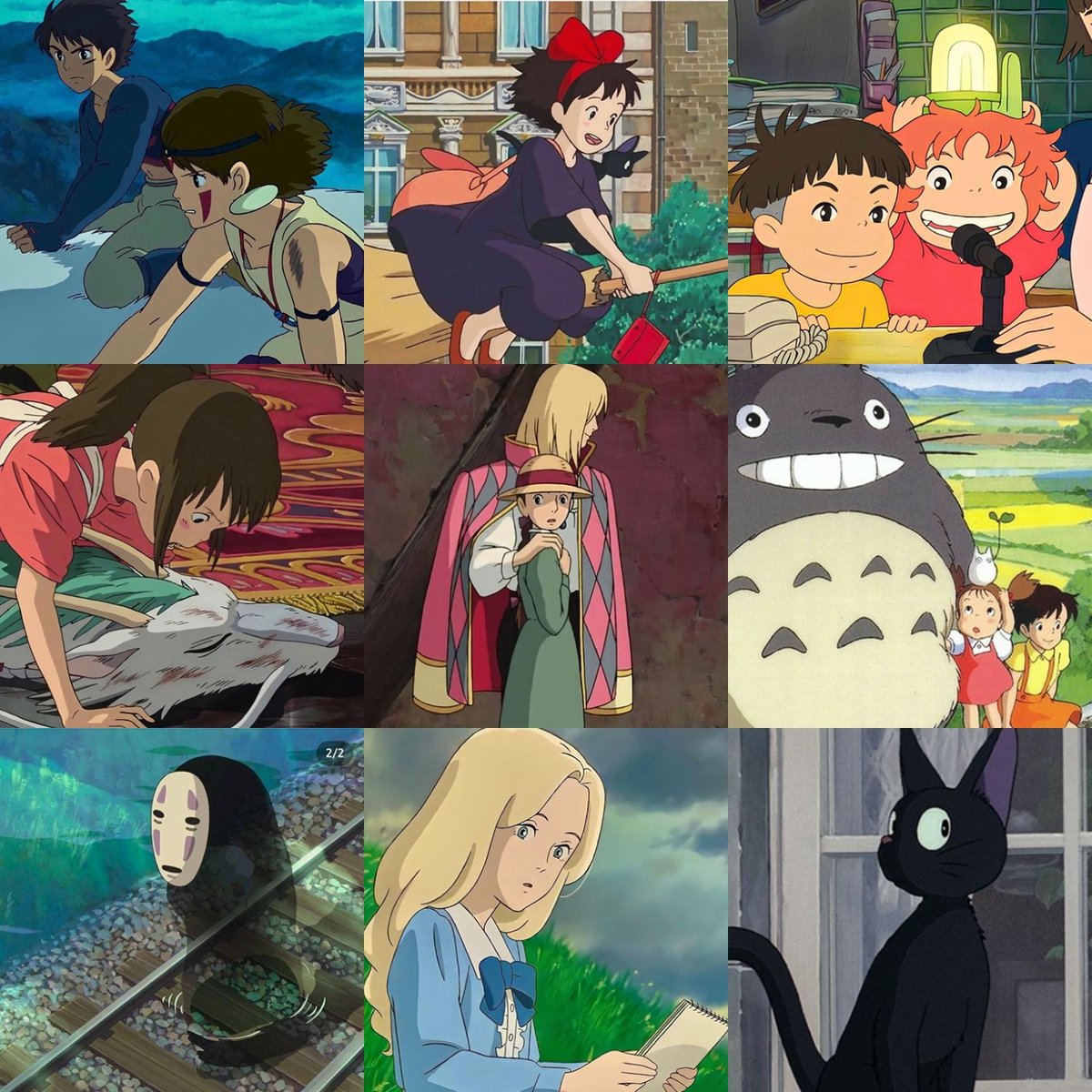 Leylathaliadark's tweet photo. Las películas del Studio Ghibli》》》🖤 https://t.co/DNVEFko2pg