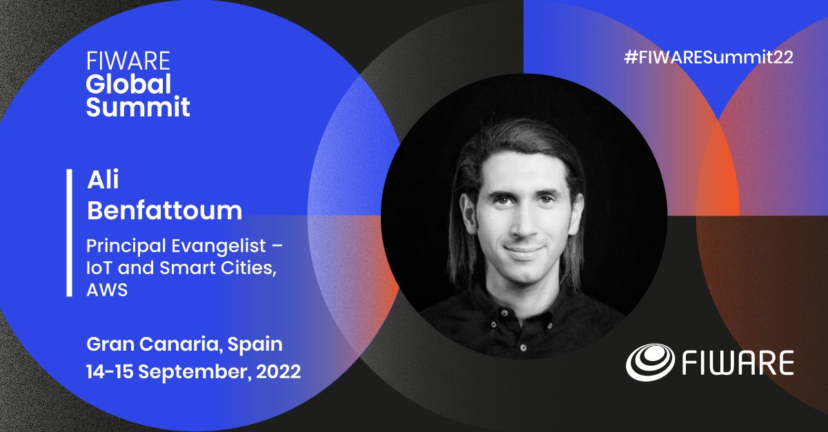 We proudly introduce our next #FIWAREsummit22 speaker - <a href="/alifrugal/">Ali Benfattoum</a>, Principal Evangelist – IoT and Smart Cities at Amazon Web Services (AWS)! 
At the summit he will tell us more about #SmartTerritoryFramework

Get your ticket now to visit the summit: lnkd.in/eDaH5nJZ