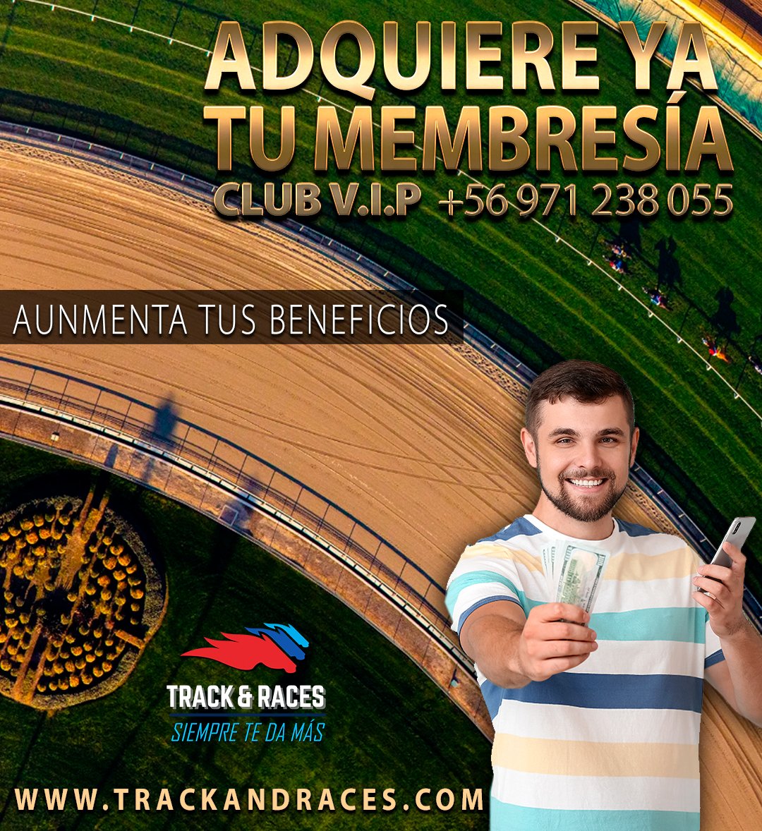 track_races's tweet photo. Semana a semana brindamos grandes beneficios extras a nuestra comunidad de apostadores que se suman a nuestro Club VIP
Únete vía WhatsApp +56 971 238 055 y aprovecha tu Track-Retorno semanal…
#ClubTrackandraces #Membresia #Trackandraces #ClubExclusivo https://t.co/HukdW9laKu