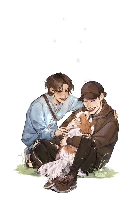 home at last  - #straykidsfanart #felix #bangchan 