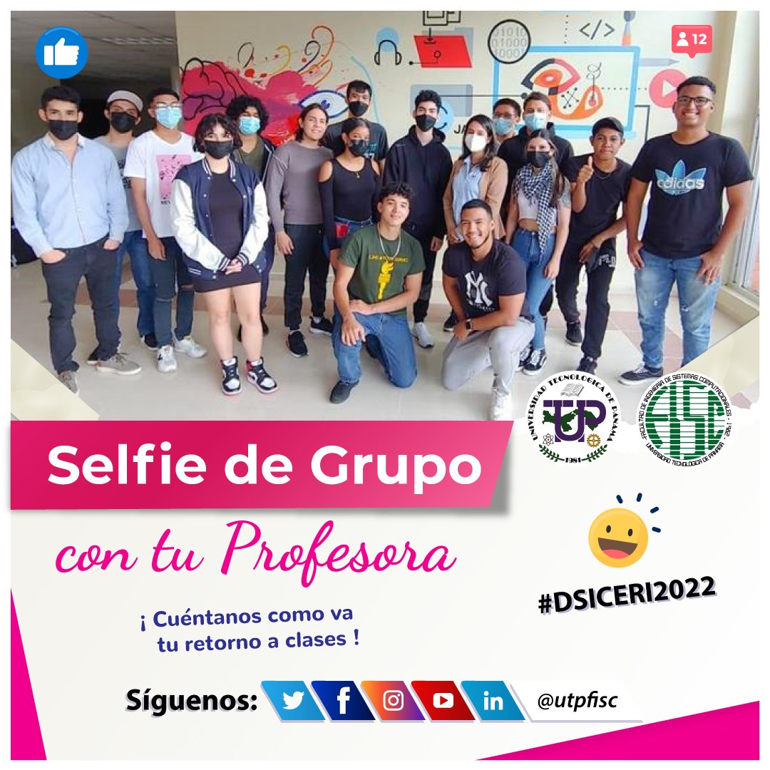 utpfisc's tweet photo. Selfie de Grupo: Profesora Ahlam Almaeni del departamento #DSICERI2022.
¡Toma tu selfie, súbela en redes y etiquétanos!
@utppanama
#utp #utppanama #utp2022 #utp22 #utpfisc #fisc #fisc2022 #fisc22 #sistemas #tecnológica https://t.co/UUbzgiVArL