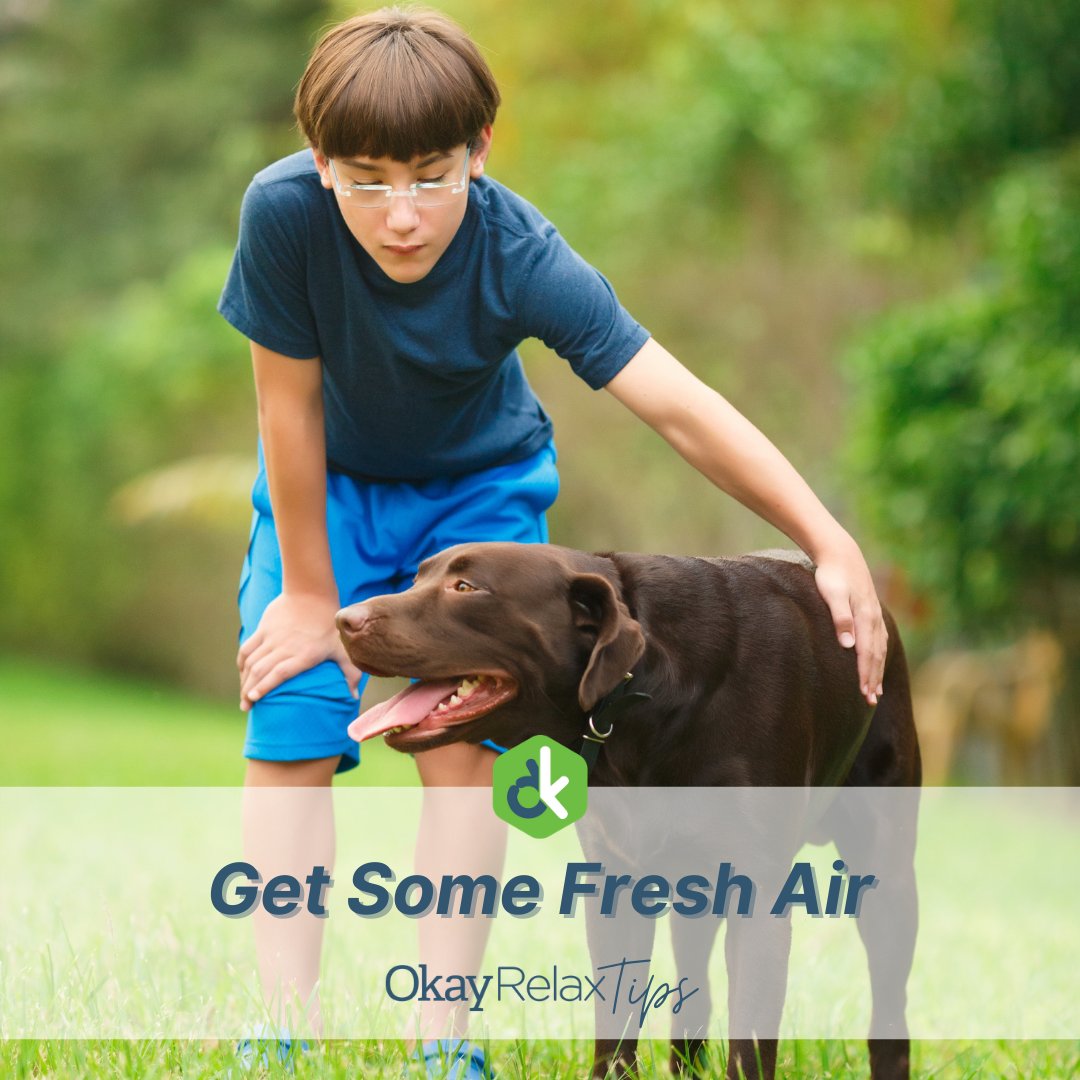 OkayRelaxHQ's tweet photo. It's the middle of the week! Is work or business getting a little overwhelming? Step out when you can! It's not only good for your physical health but your mental health as well. Feel happier, healthier, and more energized as you take on the day! 💪 #OkayRelax #OkayRelaxTips https://t.co/xn8eQoPzBn