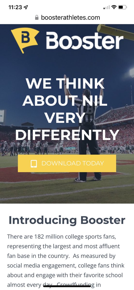 mfarrellsports's tweet photo. So an absolutely intriguing app to me is the Booster Athletes app. @BoosterAthletes is a crowd funding app where fans can support their favorite players directly. This is how I originally thought NIL would emerge. More soon. 

LINK: https://t.co/CsNKGOK6Lp https://t.co/NUQTpgnivW
