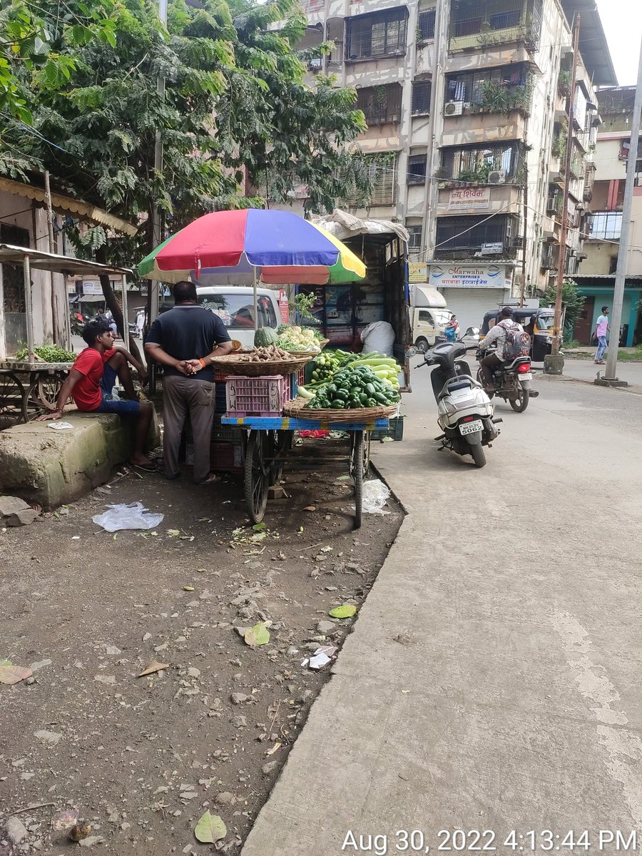 <a href="/CMOMaharashtra/">CMO Maharashtra</a> <a href="/DGPMaharashtra/">महाराष्ट्र पोलीस - Maharashtra Police</a> <a href="/ThaneCityPolice/">ठाणे पोलीस.. Thane Police</a> <a href="/my_umcofficial/">my_umc</a> <a href="/ThaneCollector/">Thane Collectorate</a>
ULHASNAGAR, How hawkers found Hawking blocking the most busiest road at turning of FOB east west connected Railway bridge towards camp no 4 Ulhasnagar.
#AzizShaikh