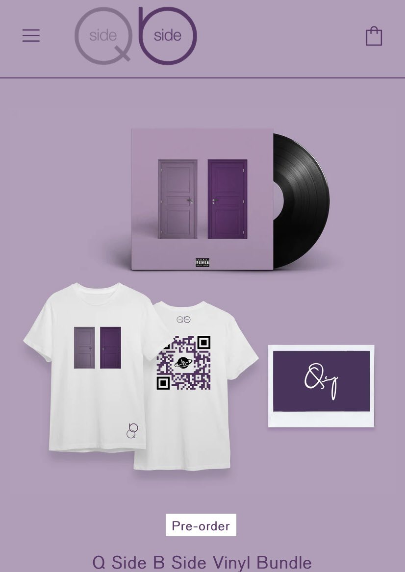 bestofquincy's tweet photo. Limited edition vinyls ๐๐ #QsideBside #NewMusicDaily
Limited First Edition "Q Side B Side" Vinyl + Cover Signed by Quincyโจโจ"Q Side B Side" Promo T-ShirtโจโจFilm Picture of Quincy Signing the Vinyl Cover (Only if Personalized)
Pre-Order below โฌ๏ธ
https://t.co/TADnWcOW3l https://t.co/k4GPwWiedH