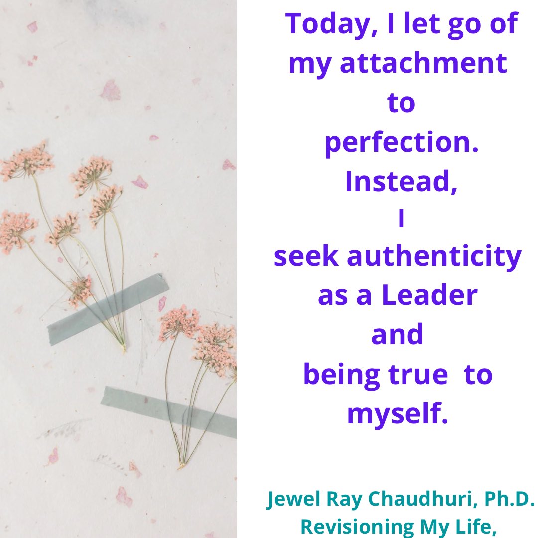 DrJewel's tweet photo. To be effective in our work, we need to let go of the attachment to be perfect as women leaders.
#perfectionism #womensempowerment #womenexecutives #womeninbusiness #leadership https://t.co/eMVH67FY4B