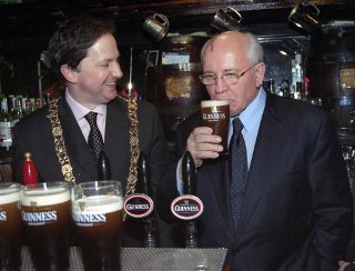 Gorbachev on the pints in Doheny &amp; Nesbitt's.