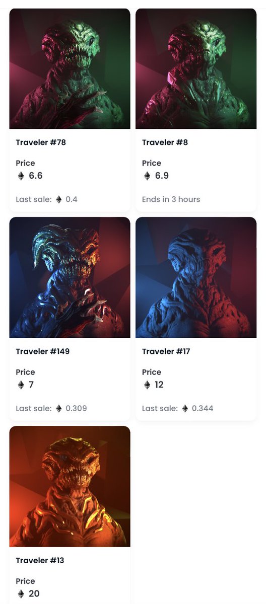 Only 6 listed of 150 👽 @TravelerDAO_ 🔥 Good luck today fellas! 🖖🏼 LFG! 🛸🚀