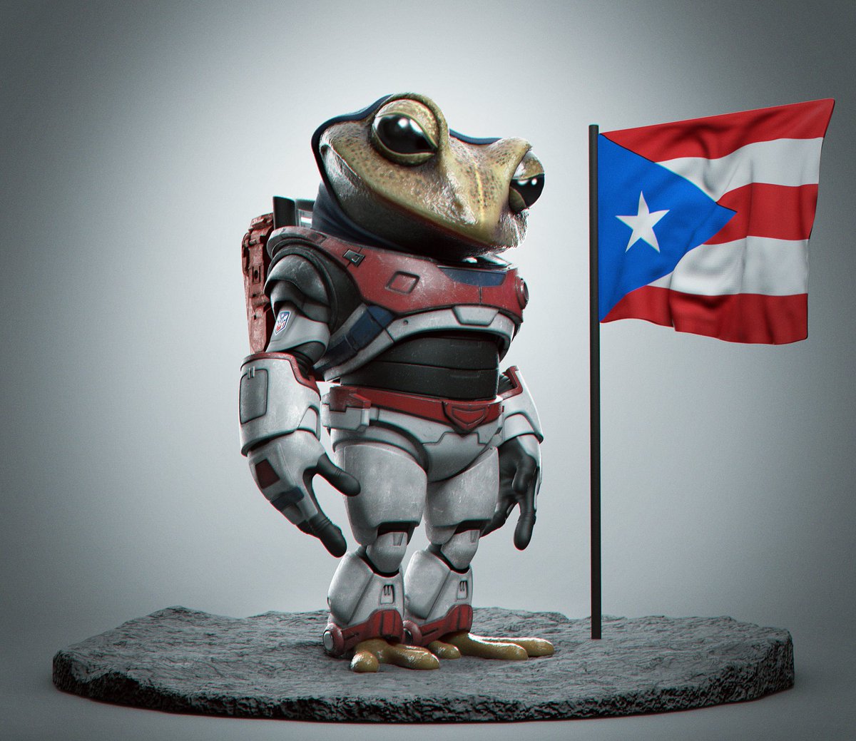 conquireyes's tweet photo. BORICUA HASTA EN LA LUNA!
#nft #nftart #NFTartist #NFTCollection #nftpuertorico #nftpr #NFTProject #3d #3dmodeling #3dart #3dsrtist #PuertoRico #coqui #coquicollection https://t.co/SnKSGtGx8J