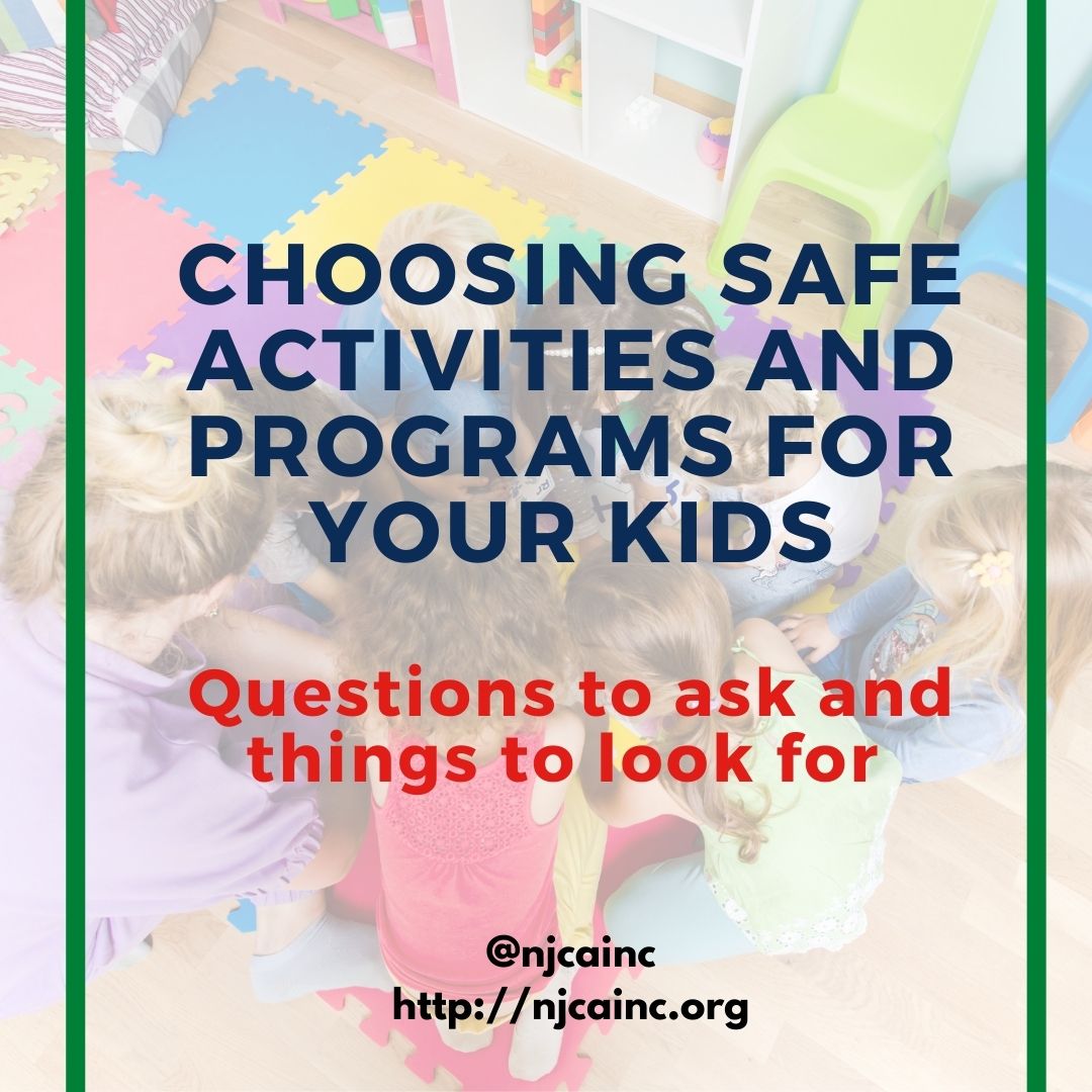 njcainc's tweet photo. As children return to school, parents will be looking for after-school care, sports, music lessons, academic enrichment, and more. Child protection policies should factor in the decision making process. Here are points to consider and questions to ask.

#childabuseprevention https://t.co/eXcAmHWTv8