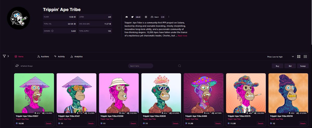 6 <a href="/trippinapes/"></a> till 12SOL FP. LFGG 🌀🌀