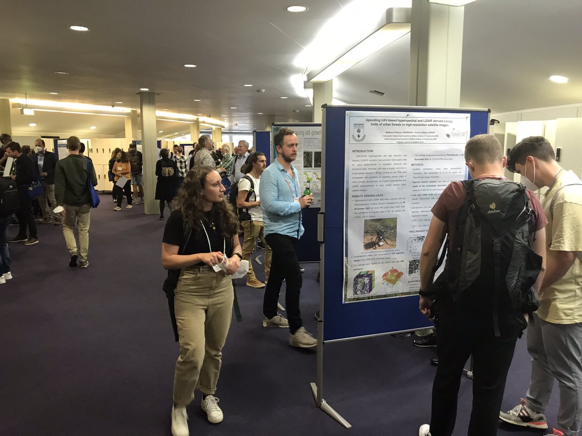 fmfoerster's tweet photo. Good discussions at the #ForestSAT2022 Poster session. Next round will be on Thursday! https://t.co/TEMRsU0EnK