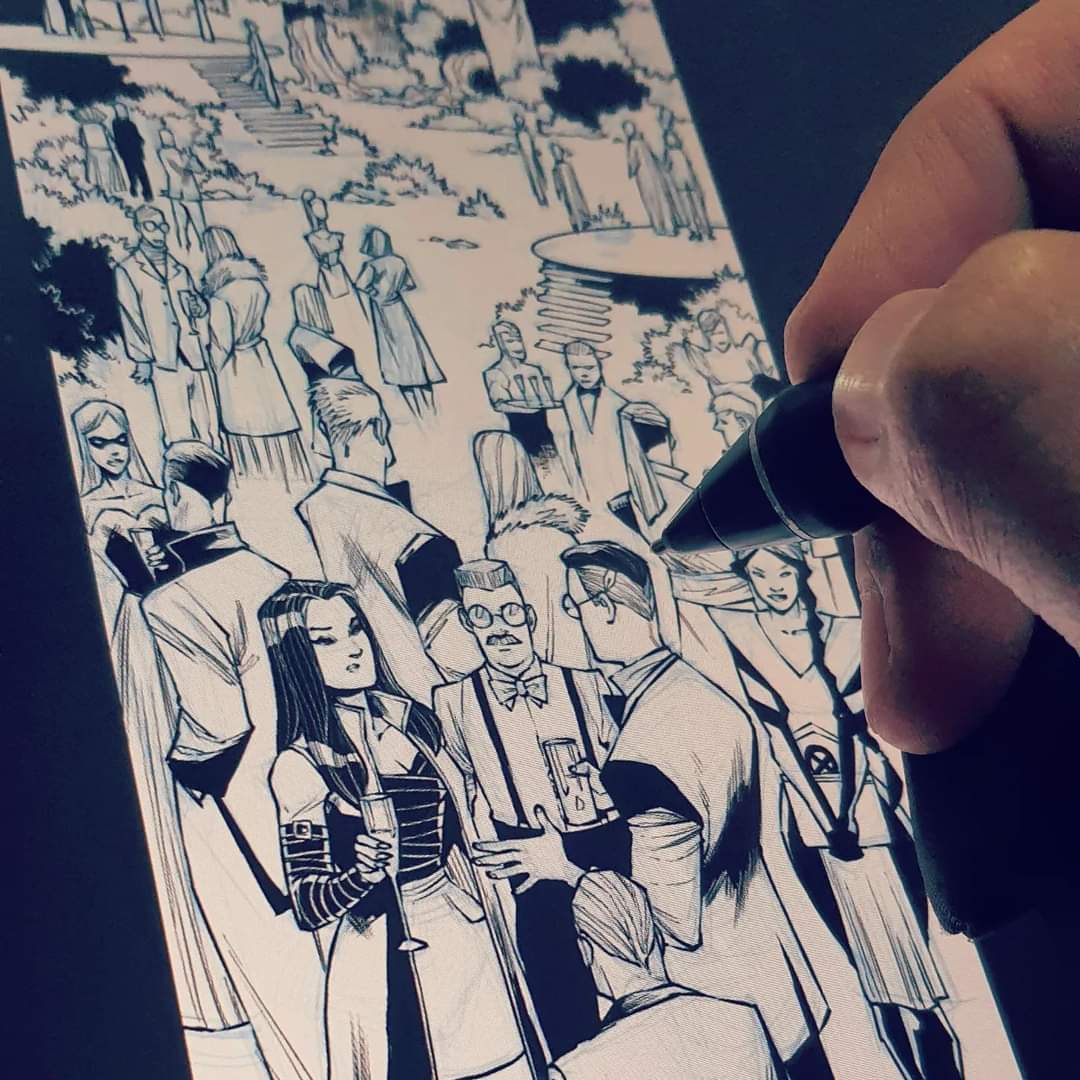 alanrobinsonr's tweet photo. #makingcomics #comics #marvelcomics #marvel #xmen #xmenunlimited #hellfiregala #marvelinfinity #clipstudiopaint #wacom #madewithwacom https://t.co/nlEVfegRw6