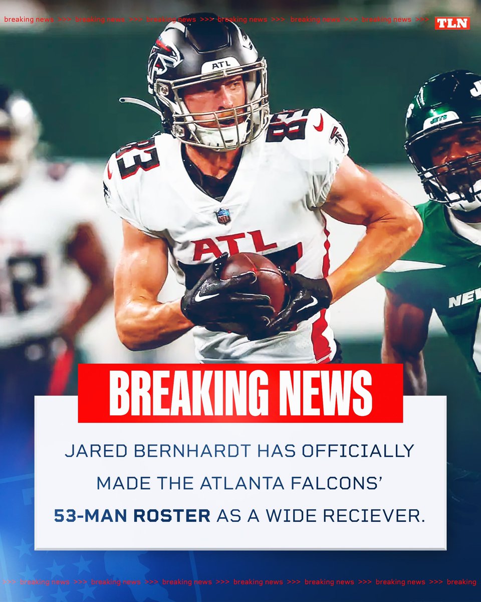 BREAKING NEWS: <a href="/Jared_bernhardt/">jared</a> has made <a href="/AtlantaFalcons/">Atlanta Falcons</a> 53-man roster 🔥