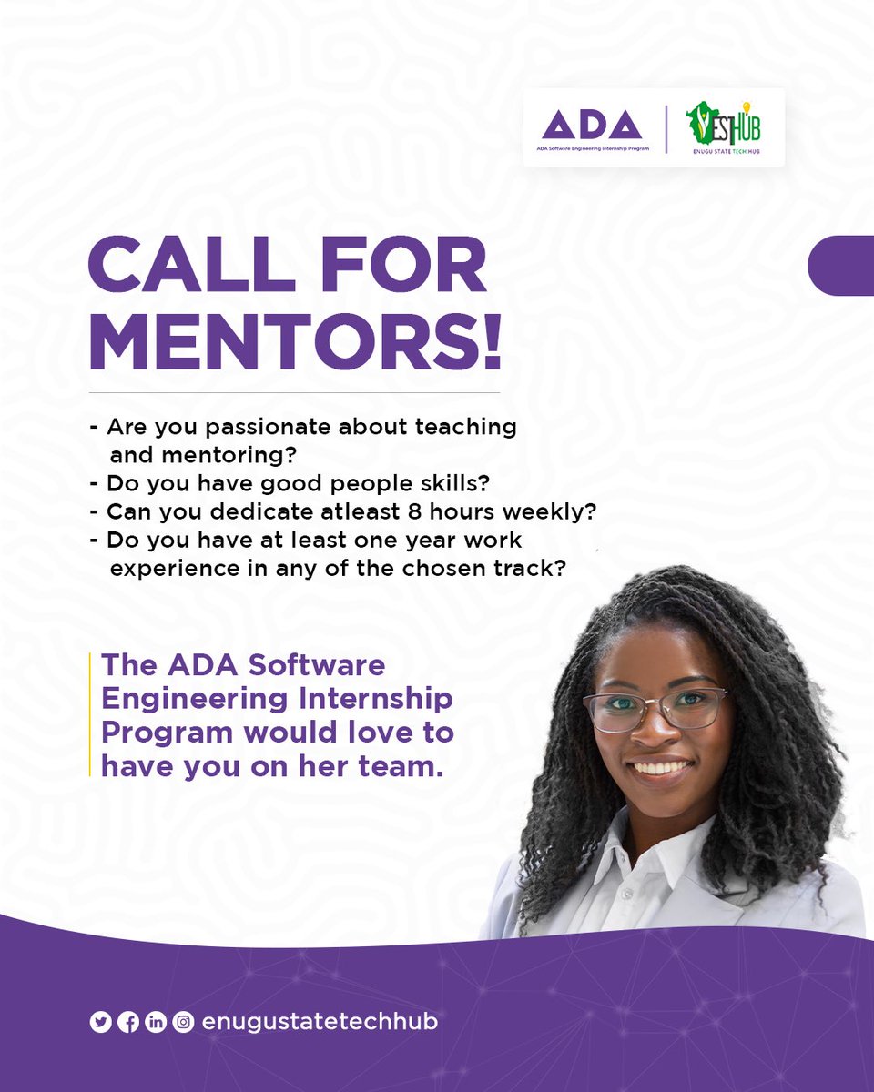 enugustechhub's tweet photo. #theadaproject #ESTHUB #Enugu #Volunteers #Mentors https://t.co/0eGgwWbQbR