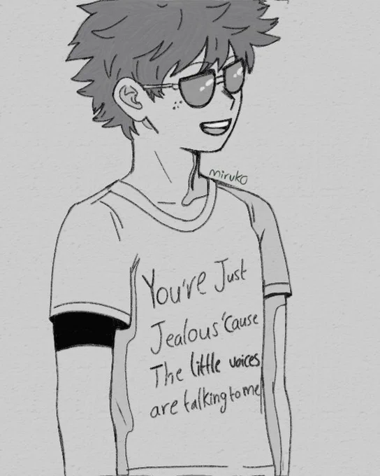 pro-hero deku wearing stuff like this in public and becoming an internet meme? canon.
#fanart #bnha https://t.co/0mDUZhIbzv 