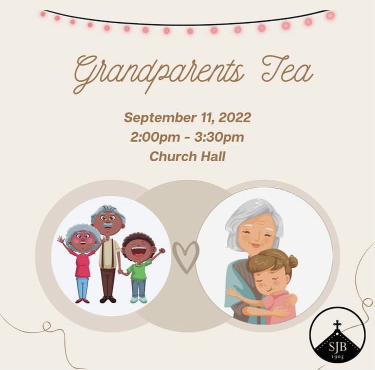 sjbchicago's tweet photo. Join us for Grandparent’s Tea on September 11th at 2:00 pm! #SJB https://t.co/pgPZuWY992