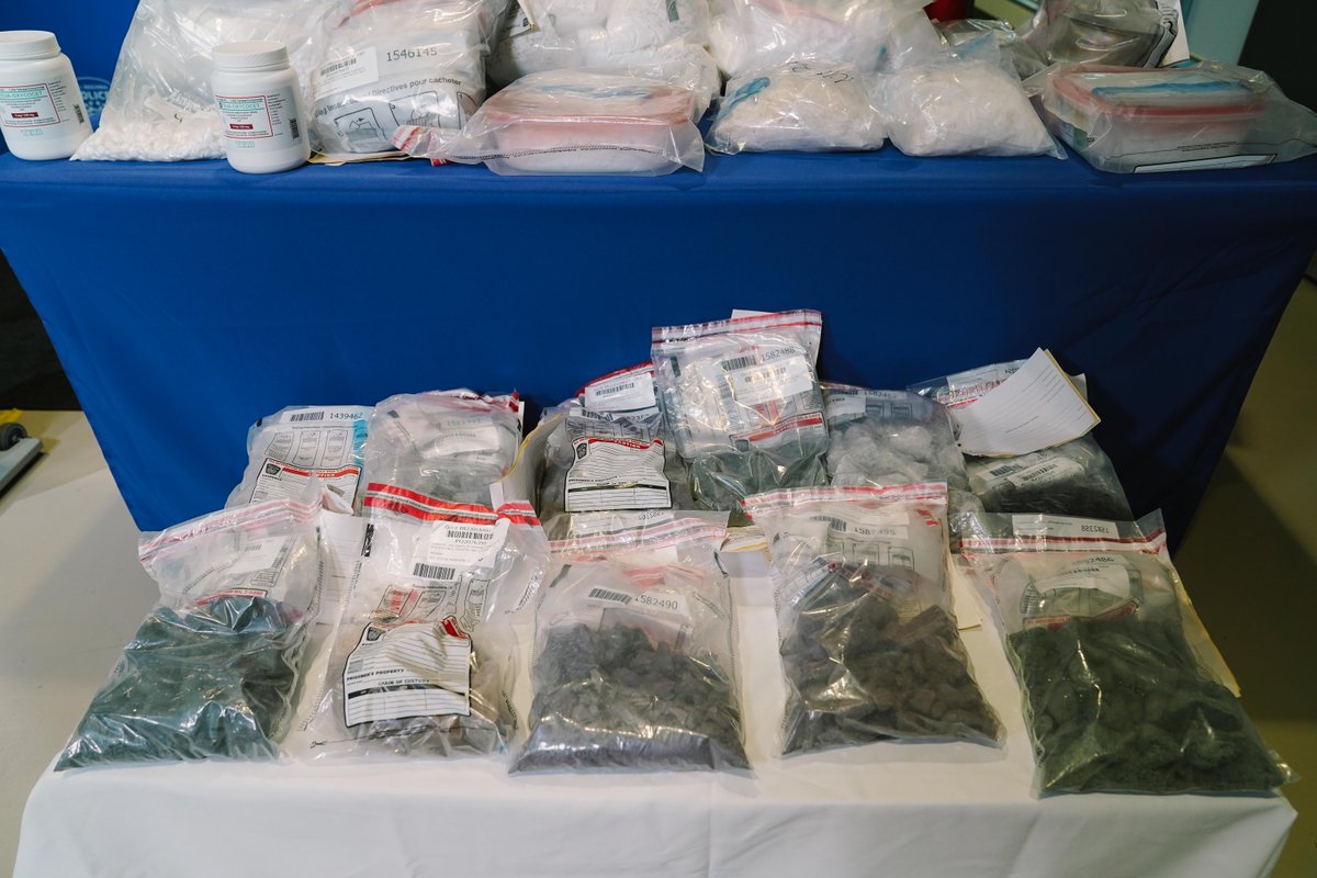 ChiefNish's tweet photo. Proud of @PeelPolice’s Specialized Enforcement Bureau who shared details at this morning’s news conference about an investigation that resulted in arrests of individuals trafficking drugs throughout Peel Region and the GTA. Thank you for keeping our communities safe! https://t.co/t7VqxosWSA