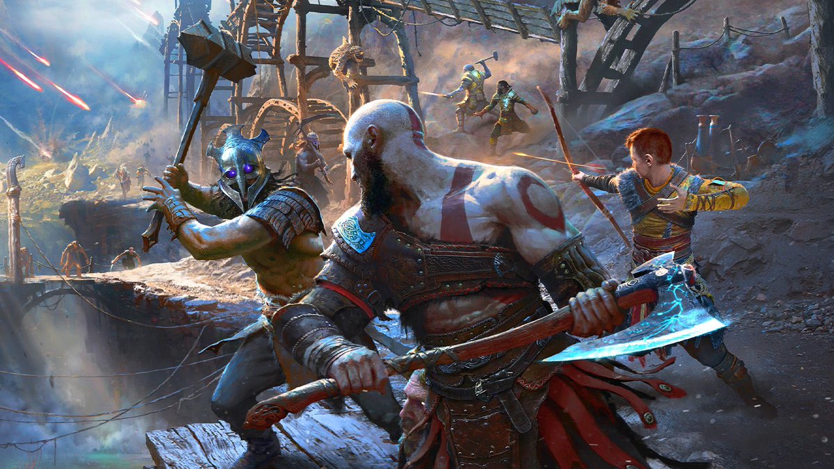 thegameawards's tweet photo. A new image from God of War: Ragnarok, the cover of the next Game Informer. https://t.co/HhALcD1Vo2