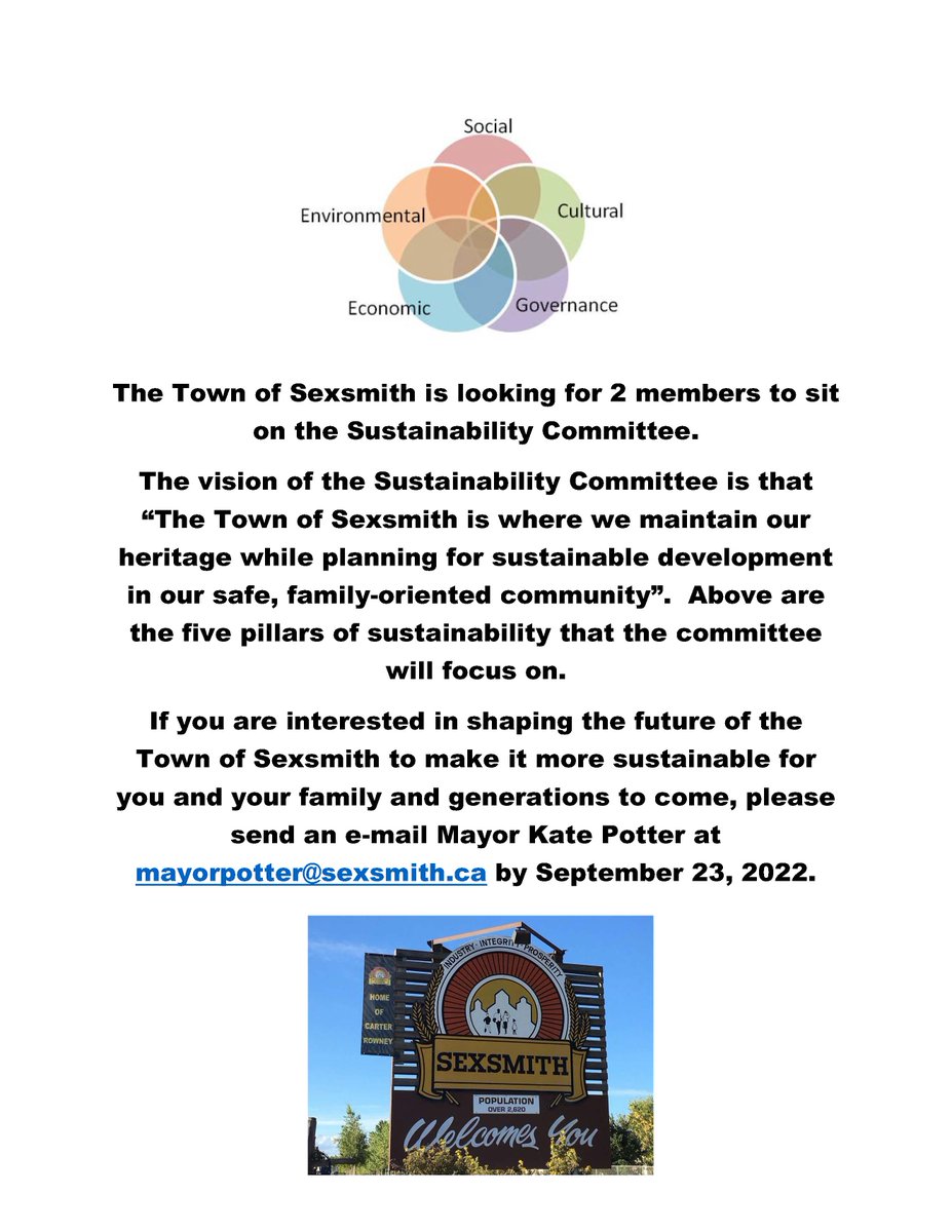 Town of Sexsmith (@townofsexsmith) on Twitter photo 
