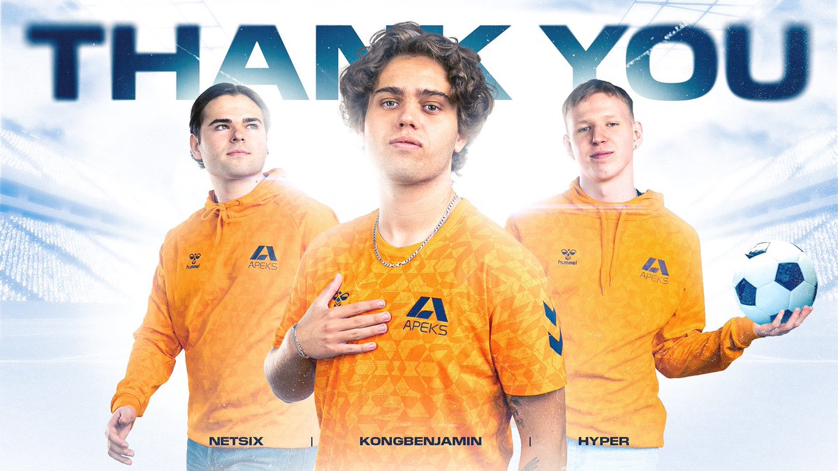 apeksgg's tweet photo. Today we announce our departure from the FIFA competitive scene. FIFA was one of our first titles, and we have loved our time in the game. A special thanks goes out to all our current and previous FIFA players, thank you for your time and contribution to Apeks. https://t.co/gwbSryk3Le