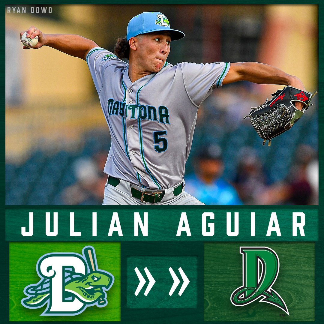 daytonatortugas's tweet photo. ✈️ 🅳🅰🆈🆃🅾🅽 🅱🅾🆄🅽🅳 ✈️

In conjunction with the @Reds, we have announced the following transfers to High-A @DragonsBaseball:

🐉 RHP Julian Aguiar
🐉 RHP Frainger Aranguren
🐉 C Hayden Jones

Congratulations to all three gentlemen. Best of luck! #SHELLebrate🐢 https://t.co/VNYEtPOiWn