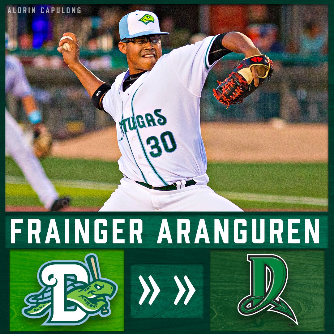 daytonatortugas's tweet photo. ✈️ 🅳🅰🆈🆃🅾🅽 🅱🅾🆄🅽🅳 ✈️

In conjunction with the @Reds, we have announced the following transfers to High-A @DragonsBaseball:

🐉 RHP Julian Aguiar
🐉 RHP Frainger Aranguren
🐉 C Hayden Jones

Congratulations to all three gentlemen. Best of luck! #SHELLebrate🐢 https://t.co/VNYEtPOiWn